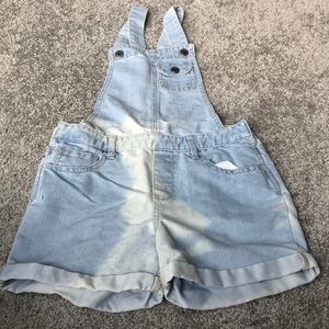 Jean short overalls